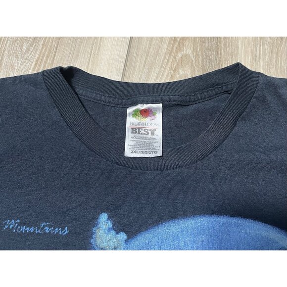 Great Smoky Mountains Wolf Pack Black T-Shirt - Men XXL *Stained - Picture 8 of 16